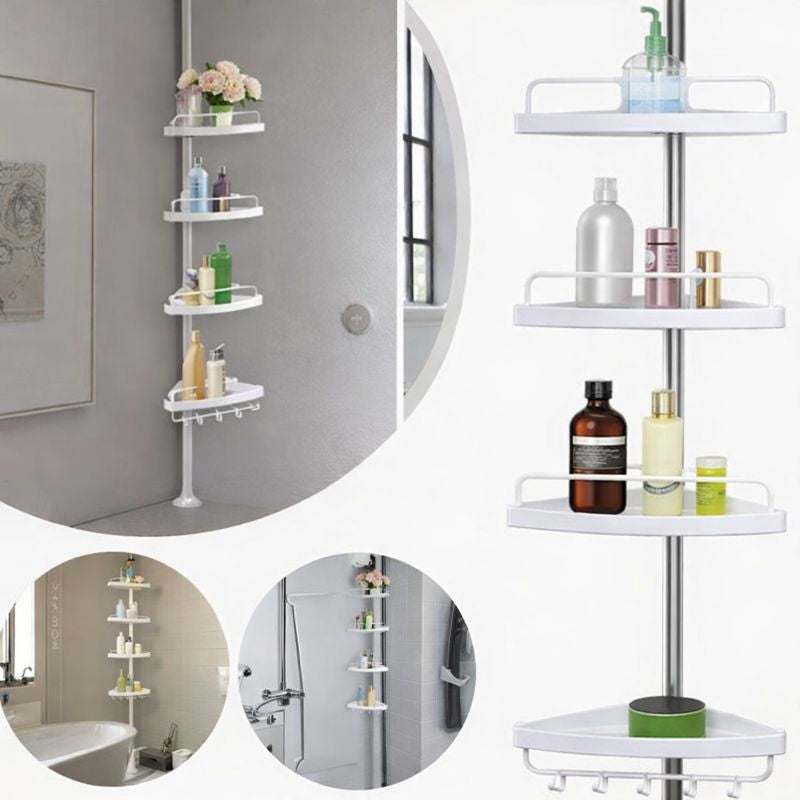 Estante Mueble Organizador Baño 3 Niveles Repisa Color Blanco