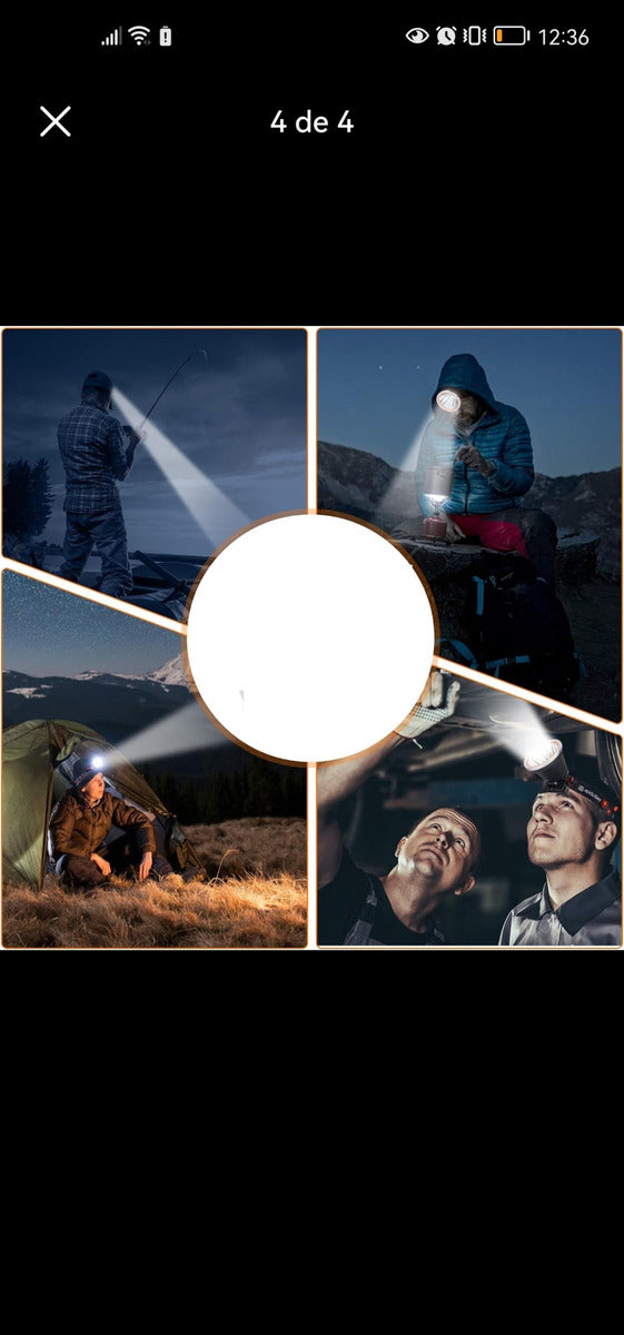 Foco Led Minero Cabeza Frontal 1500w Largo Alcance