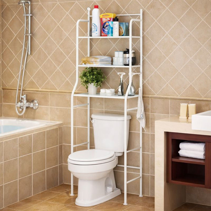 Estante Mueble Organizador Baño 3 Niveles Repisa  Color Blanco