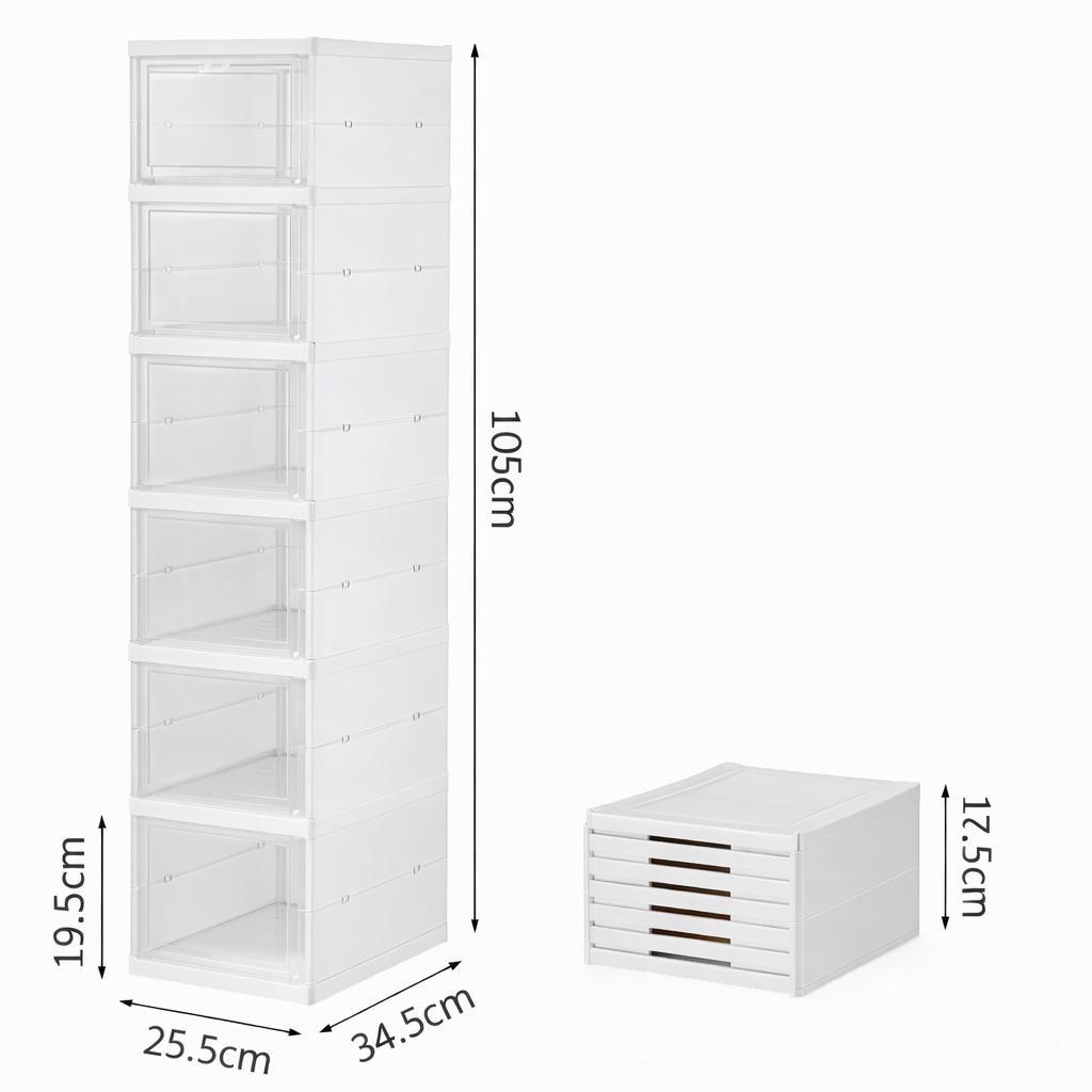 Caja Organizadora De Zapatos Firmes 6 Niveles Zapatera