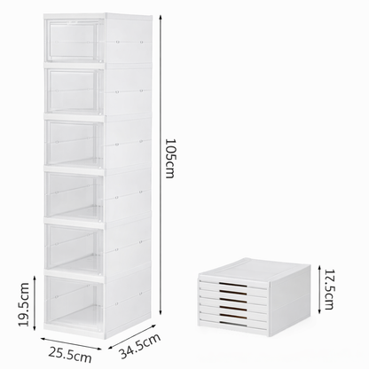 Caja Organizadora De Zapatos Firmes 6 Niveles Zapatera