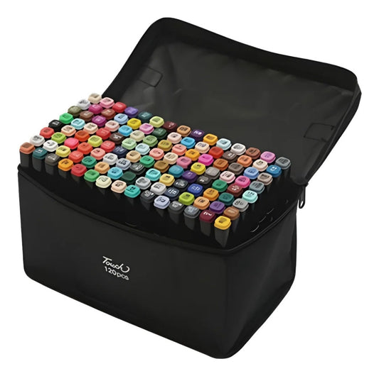 Set 120 Plumones - Rotuladores Doble Punta Fina Gruesa