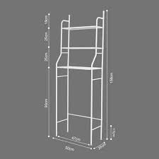 Estante Mueble Organizador Baño 3 Niveles Repisa  Color Blanco