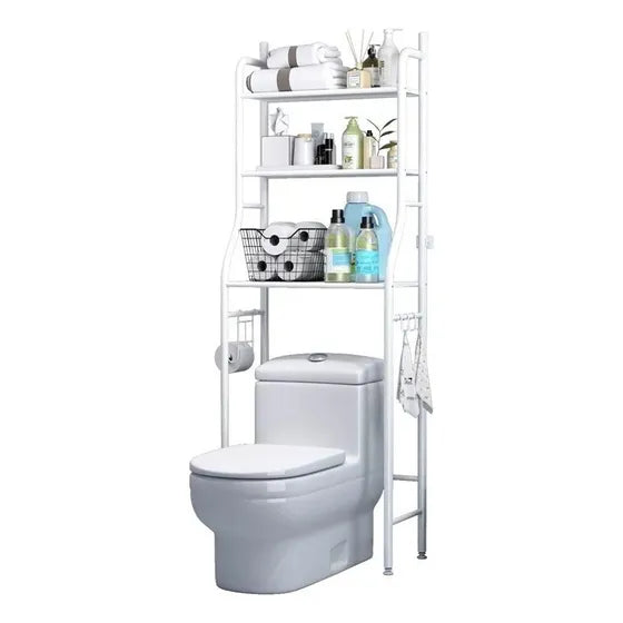 Estante Mueble Organizador Baño 3 Niveles Repisa  Color Blanco
