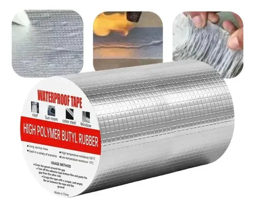 Cinta Tapa Gotera Impermeable 15cm de ancho X 5mts de largo