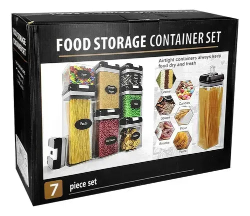 Set de Contenedores de Alimentos Herméticos con Tapa
