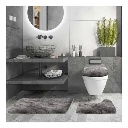 Set De Baño Juego De Baño Alfombras De Baño Cubre Tapa WC