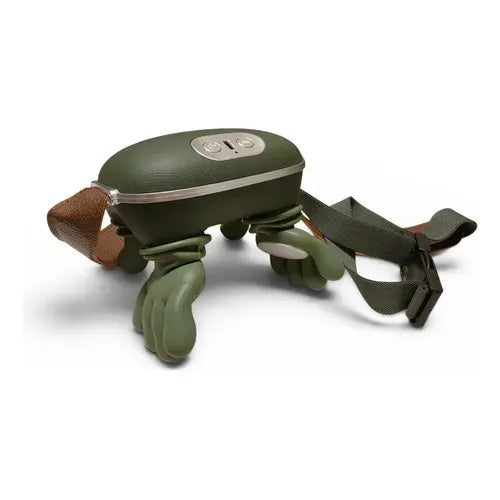Masajeador Cuello Y Hombros Shiatsu Con Calor Recargable Verde Musgo